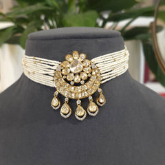 Anvi Mossanite  polki set
