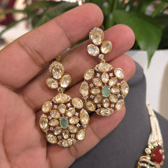 Meetali moissanite polki set