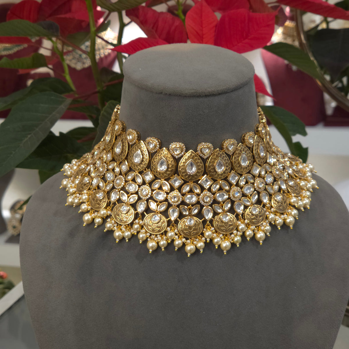 Bharthi antique polki set