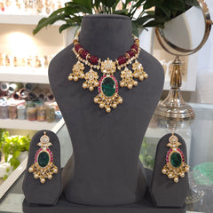 Jayanthi moissanite polki set