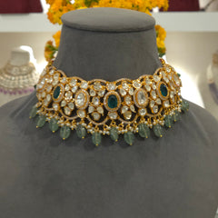 Renee moissanite polki choker set