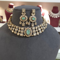 Shmara polki necklace set