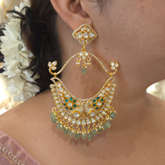 Pratakshi moissanite polki chaandbali