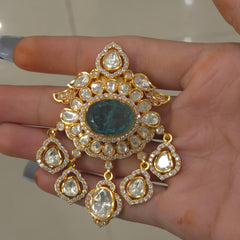 Imran Moissanite polki brooch
