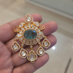 Imran Moissanite polki brooch