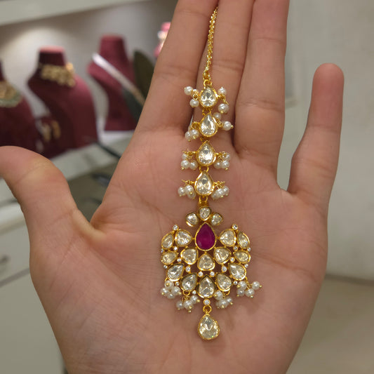 Sheetal polki maangtikka