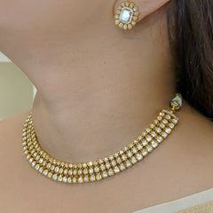 Riddhi moissanite polki set