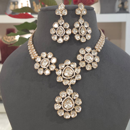 Purnima polki necklace set