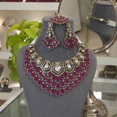 Sabrina polki necklace set