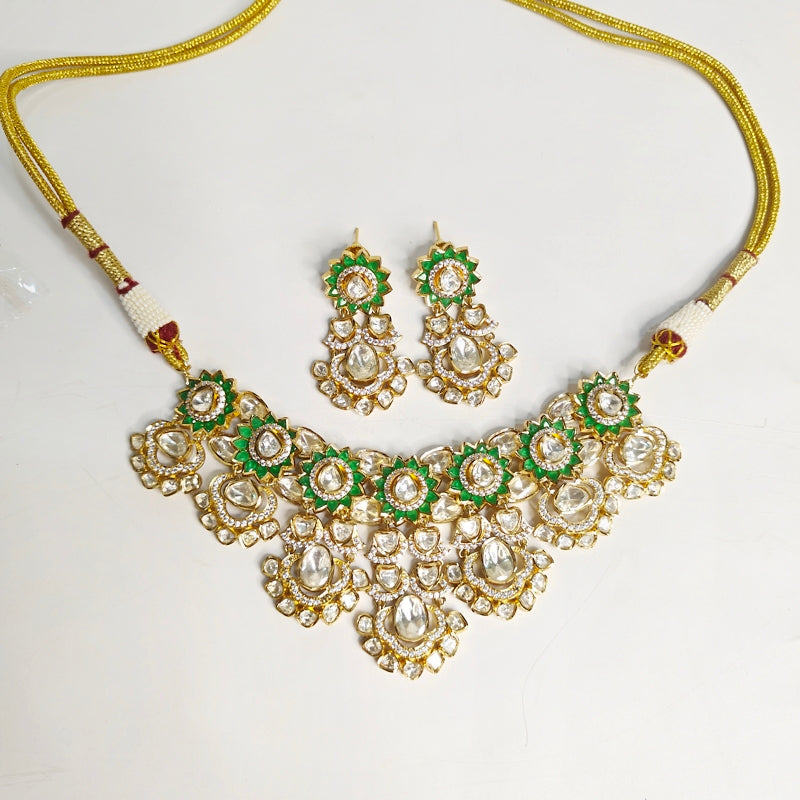 Anandita moissanite necklace set