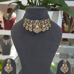 Vibha moissanite polki choker set