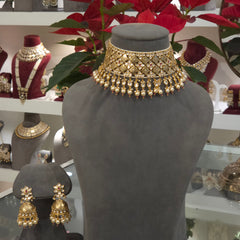 Adhira antique polki choker
