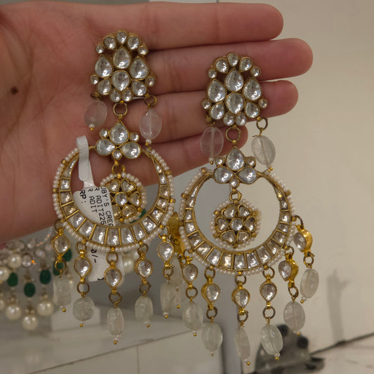 Prosperous paachi kundan earrings