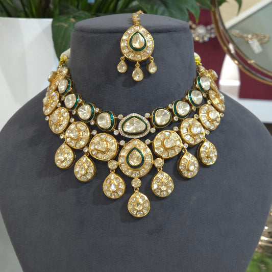 Varsha moissanite neckline set