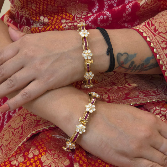 Saman antique polki bangles