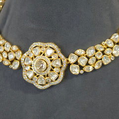 Nancy moissanite polki set