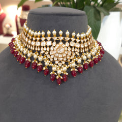 Niharika moissanite polki set
