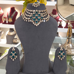 Rukasa polki choker set