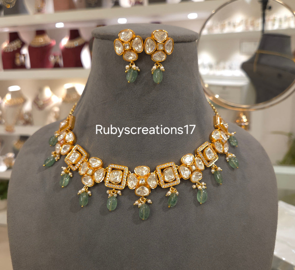 Purva Moissanite Set