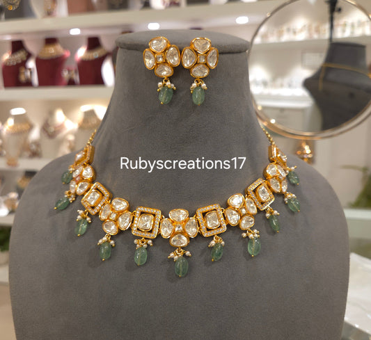 Purva Moissanite Set