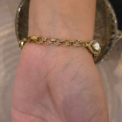 Ansha Moissanite polki Hathphool