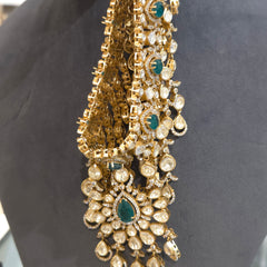 Mehak moissanite polki set .