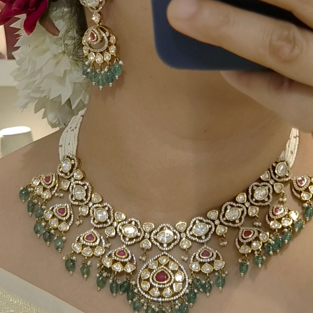 Rani Polki necklace set