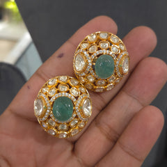 Mrinal moissanite polki set