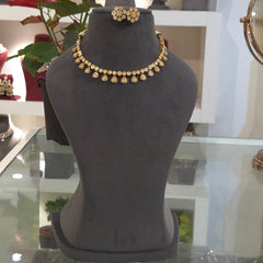 Tanisha moissanite polki set