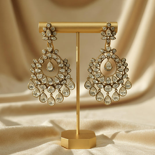 Beera moissanite earrings