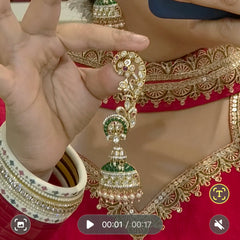 Hezal polki karnfhool earrings