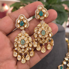 Muskaan moissanite polki set