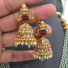 Vaishali gold plated temple set