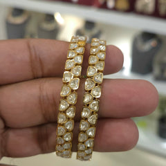 Gurmehal moissanite Polki bangle