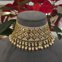 Adhira antique polki choker