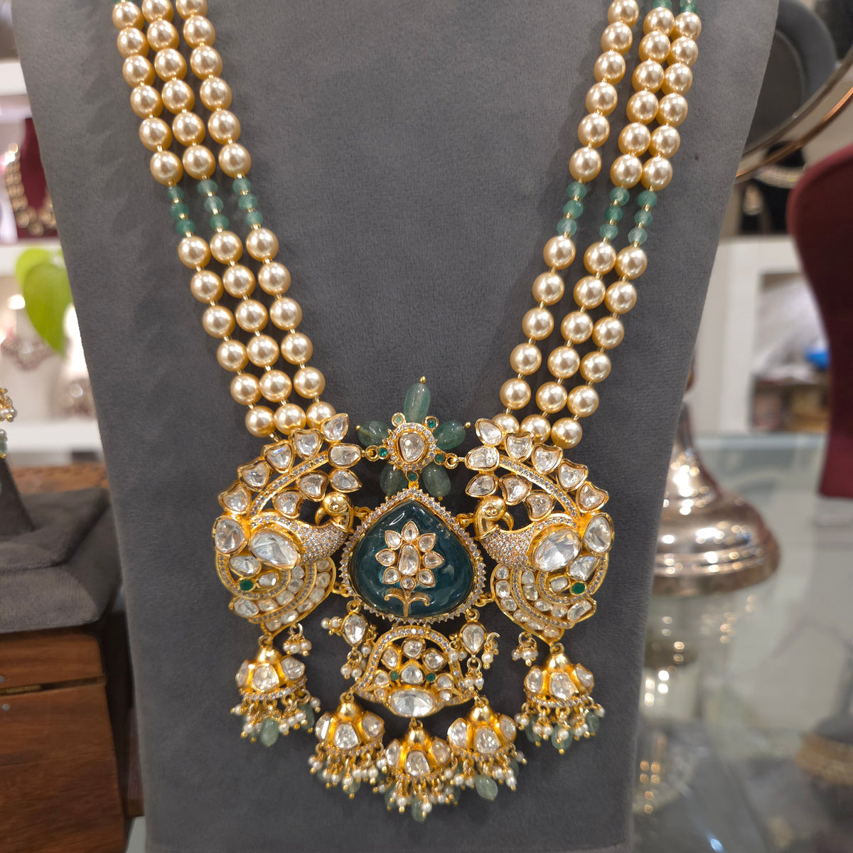 Arpan moissanite polki long set