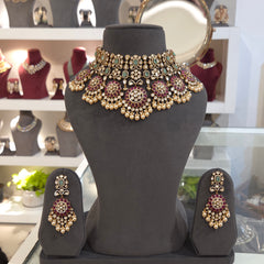 Suparna polki  necklace set