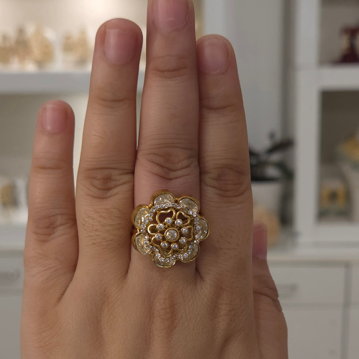Shanvi moissanite polki set
