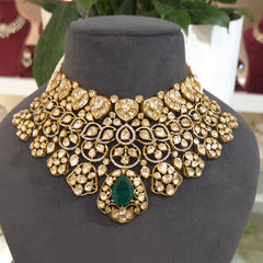 Mythili moissanite polki set