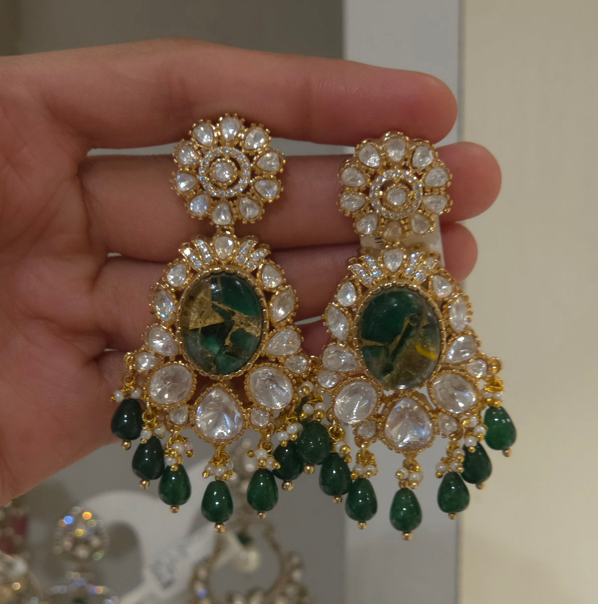 Marina polki earrings