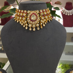 Priyanshi moissanite polki set