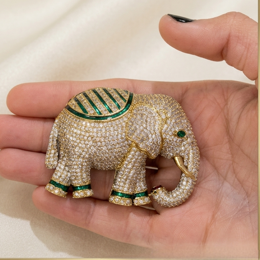 Elephant Ad brooch