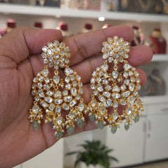 Bhagyashree moissanite polki chaandbali