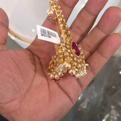 Ranbir moissanite polki kalgi