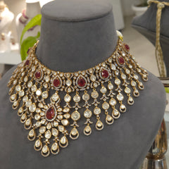 Mehak moissanite polki set .