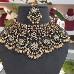 Suparna polki  necklace set
