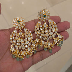 Bhagyashree moissanite polki chaandbali