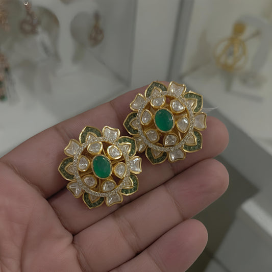 Veena moissanite studs