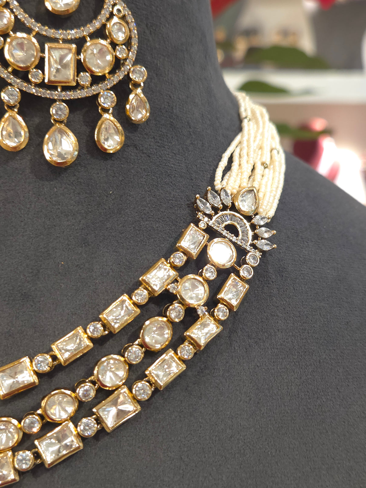 Kajal polki necklace set