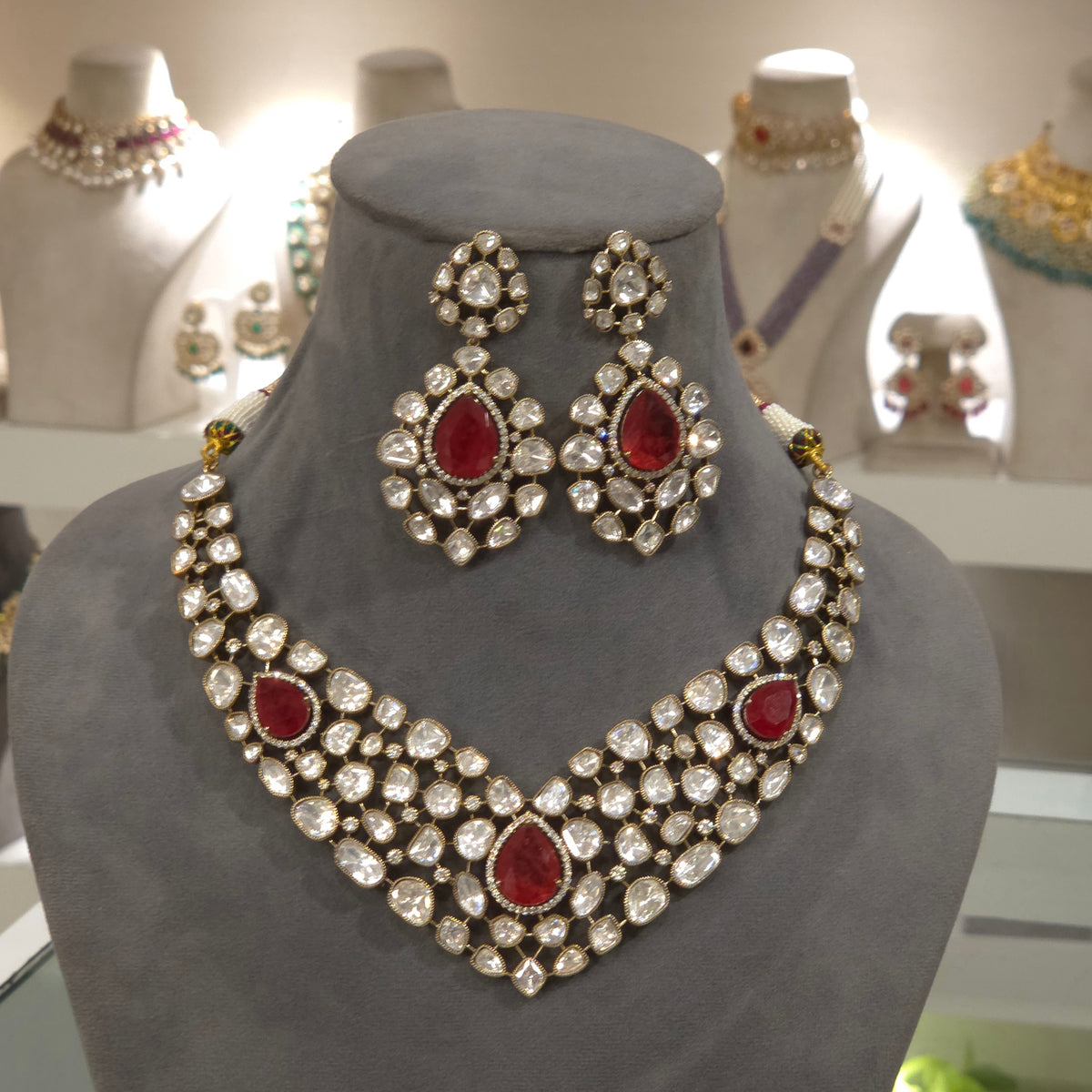 Meher uncut polki set